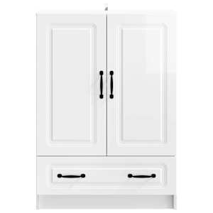 Servírovací skříň Bílá s vysokým leskem 66 x 34,5 x 92 cm - obrázek 5