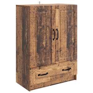 Servírovací skříň se zásuvkou Staré dřevo 66 x 34,5 x 92 cm - obrázek 2