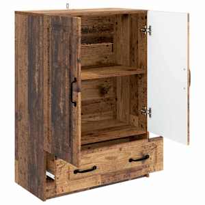 Servírovací skříň se zásuvkou Staré dřevo 66 x 34,5 x 92 cm - obrázek 4