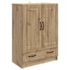 vidaXL K&otilde;ide Artisan tamm 66 x 34,5 x 92 cm Tehispuit