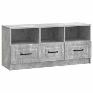 TV omarica Betonsko siva 102 x 34,5 x 47 cm Inženirski les