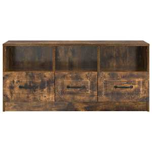 Televizní skříň Kouřový dub 102 x 34,5 x 47 cm Kompozitní dřevo - obrázek 6