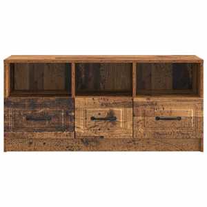 Televizní skříň Staré dřevo 102 x 34,5 x 47 cm Kompozitní dřevo - obrázek 6