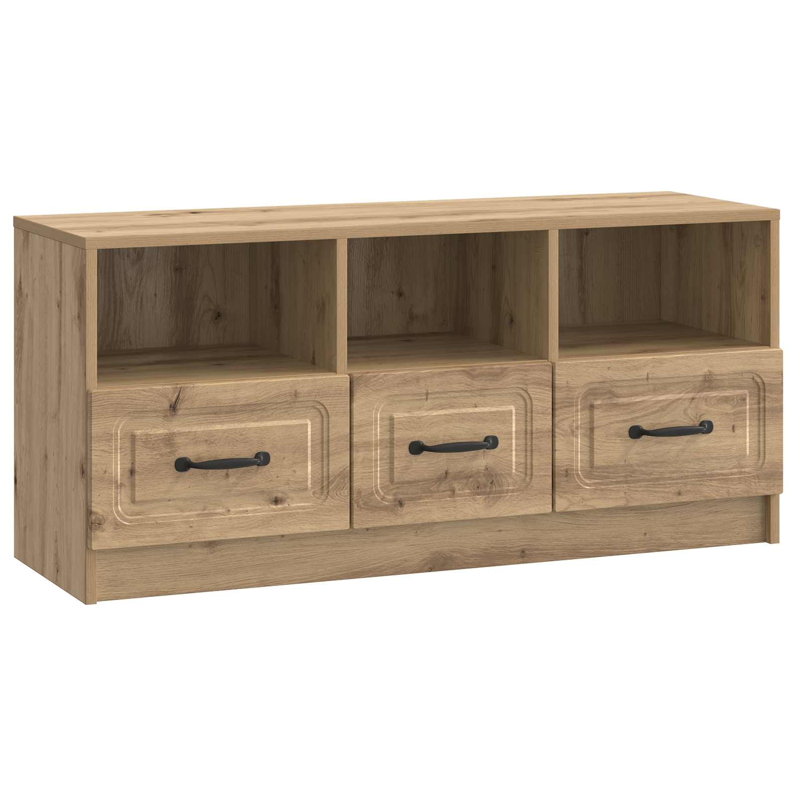 vidaXL Cabinet TV Stejar Artizanal 102 x 34,5 x 47 cm Lemn prelucrat