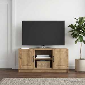 Televizní skříň 102 x 34,5 x 47 cm Dub artisan Kompozitní dřevo - obrázek 1