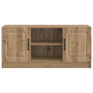 Televizní skříň 102 x 34,5 x 47 cm Dub artisan Kompozitní dřevo - obrázek 6