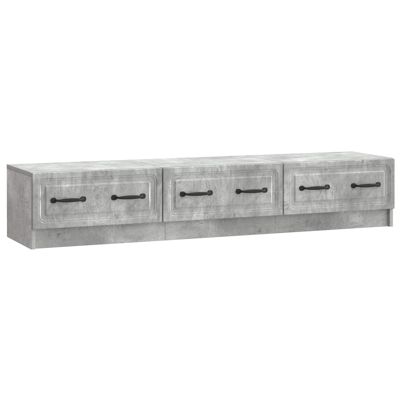 vidaXL Cabinet TV Gri Beton 147 x 34,5 x 27 cm Lemn prelucrat