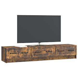 Televizní skříň Kouřový dub 147 x 34,5 x 27 cm Kompozitní dřevo - obrázek 3