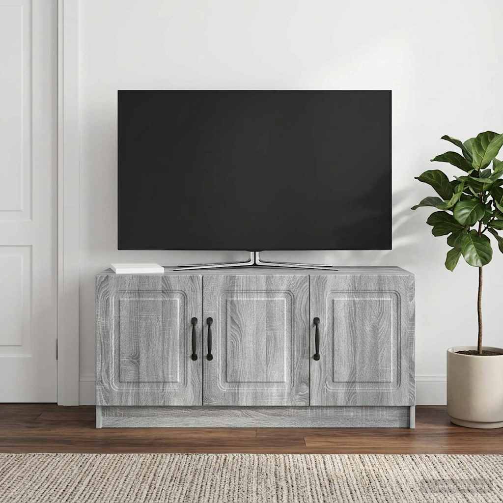 vidaXL TV-kaappi Harmaa sonoma 99 x 34,5 x 47 cm Tekninen puu