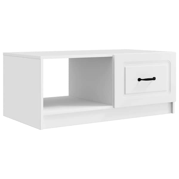 vidaXL Kohvilaud Valge 90 x 50 x 37 cm Tehispuit