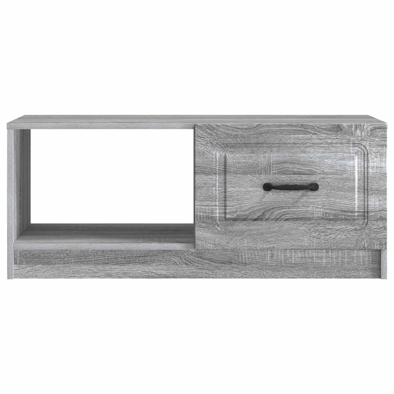 Klubska miza Siva Sonoma 90 x 50 x 37 cm Inženirski les - slika 4