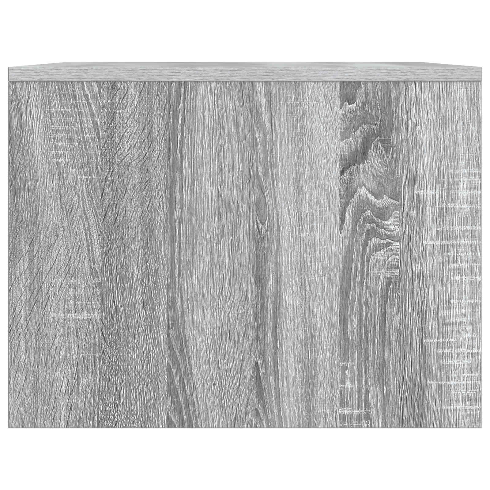 Klubska miza Siva Sonoma 90 x 50 x 37 cm Inženirski les - slika 5