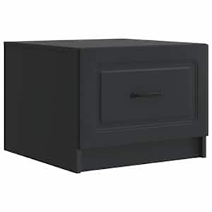 Klubska miza s predalom Črna 49 x 50 x 37 cm Inženirski les
