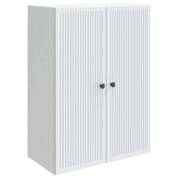vidaXL Seinale kinnitatav kapp Valge 66 x 34,5 x 90 cm Tehispuit