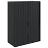 vidaXL Seinale kinnitatav kapp Must 66 x 34,5 x 90 cm Tehispuit