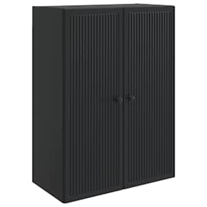 Omara za steno Črna 66 x 34,5 x 90 cm Inženirski les