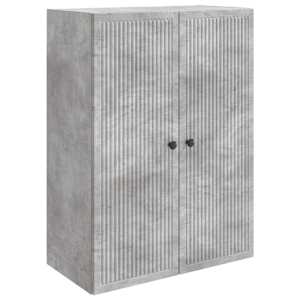 Omara za steno Betonsko siva 66 x 34,5 x 90 cm Inženirski les