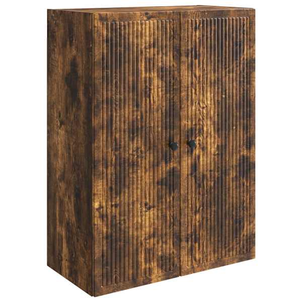 vidaXL Seinale kinnitatav kapp Suitsutatud tamm 66 x 34,5 x 90 cm
