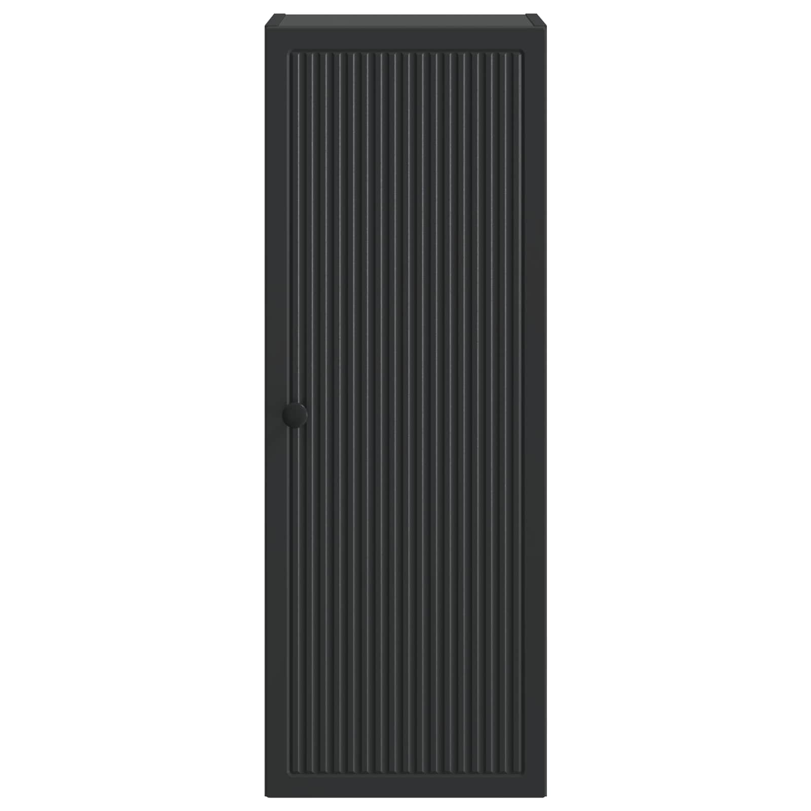 Omara za steno Črna 33 x 34,5 x 90 cm Inženirski les - slika 3
