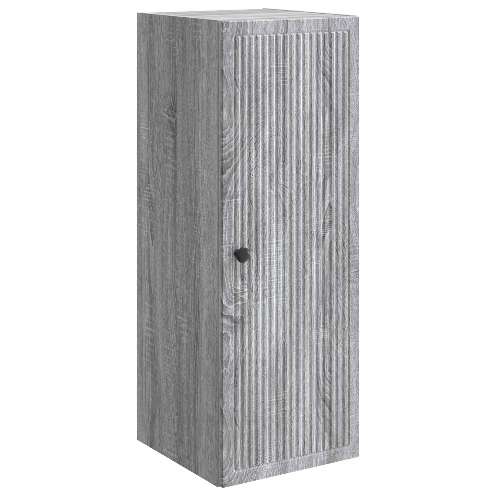 vidaXL Dulap montat pe perete Sonoma gri 33 x 34,5 x 90 cm