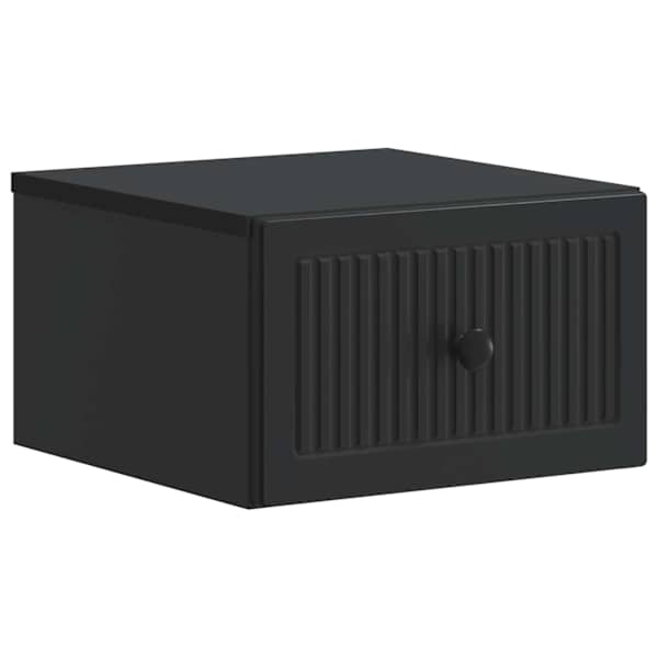 vidaXL Seinale kinnitatav &ouml;&ouml;tis Must 33 x 34,5 x 20 cm Tehispuit