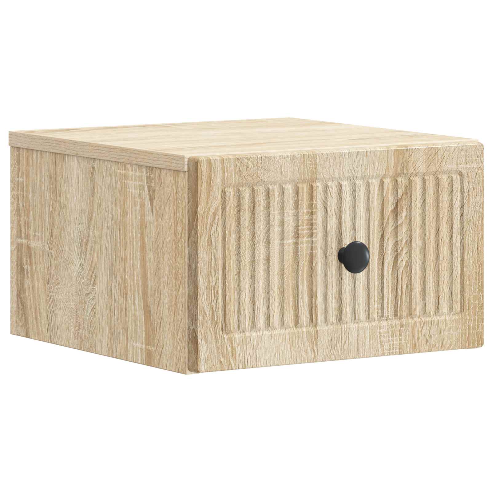 vidaXL Dulap de noapte suspendat Stejar Sonoma 33 x 34,5 x 20 cm