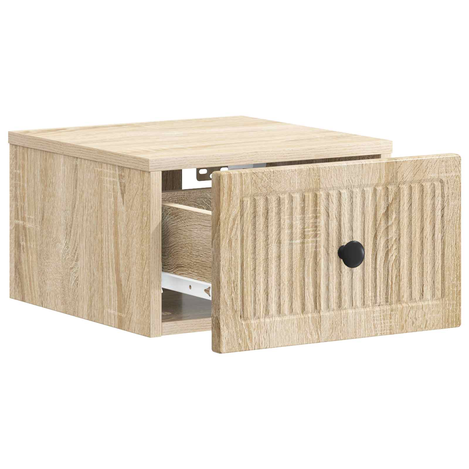 Stenski nočni omarici s predalom Sonoma hrast 33 x 34,5 x 20 cm - slika 3