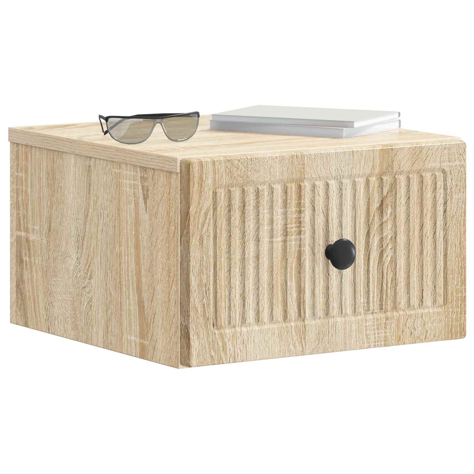 Stenski nočni omarici s predalom Sonoma hrast 33 x 34,5 x 20 cm - slika 2