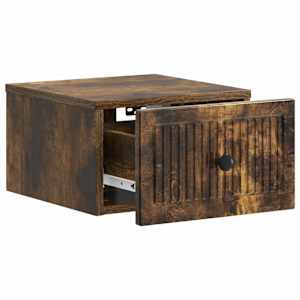 Nástěnný noční stolek 2 pcs Kouřový dub 33 x 34,5 x 20 cm - obrázek 6