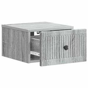 Nástěnný noční stolek 2 pcs Šedá sonoma 33 x 34,5 x 20 cm - obrázek 6