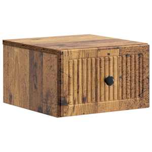 Nástěnný noční stolek 2 pcs Staré dřevo 33 x 34,5 x 20 cm - obrázek 5