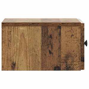 Nástěnný noční stolek 2 pcs Staré dřevo 33 x 34,5 x 20 cm - obrázek 8