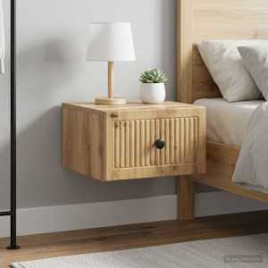 Stenski nočni omarici 2 kos Artisan hrast 33 x 34,5 x 20 cm