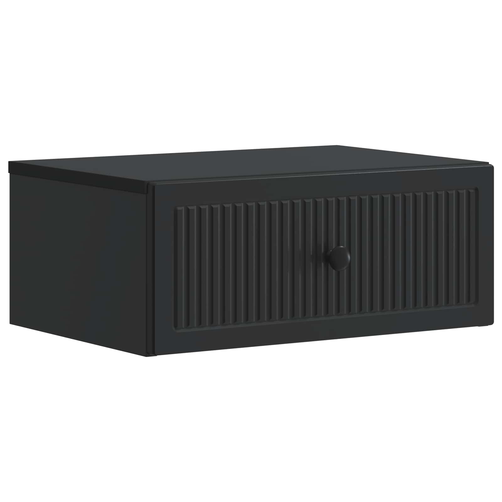 Нощен шкаф Черно 49 x 34,5 x 20 см Инженерна дървесина