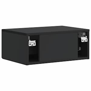 Noční skříňka 2 pcs Černá 49 x 34,5 x 20 cm Kompozitní dřevo - obrázek 9