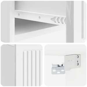 Noční skříňka 2 pcs Bílá s vysokým leskem 49 x 34,5 x 20 cm - obrázek 10