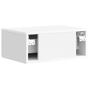 Noční skříňka 2 pcs Bílá s vysokým leskem 49 x 34,5 x 20 cm - obrázek 9