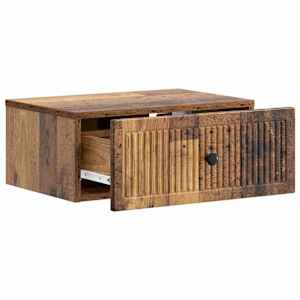 Noční skříňka se zásuvkou 2 pcs Staré dřevo 49 x 34,5 x 20 cm - obrázek 6