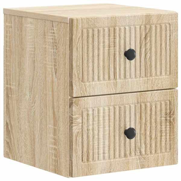 vidaXL Seinale kinnitatav &ouml;&ouml;tis Sonoma tamm 33 x 34,5 x 40 cm