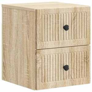 Nástěnný noční stolek 2 pcs Dub sonoma 33 x 34,5 x 40 cm - obrázek 5