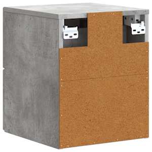 Nástěnný noční stolek 2 pcs Betonově šedá 33 x 34,5 x 40 cm - obrázek 9