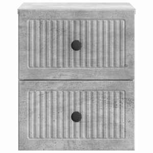 Nástěnný noční stolek 2 pcs Betonově šedá 33 x 34,5 x 40 cm - obrázek 7