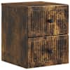 vidaXL Seinale kinnitatav &ouml;&ouml;tis Suitsutatud tamm 33 x 34,5 x 40 cm