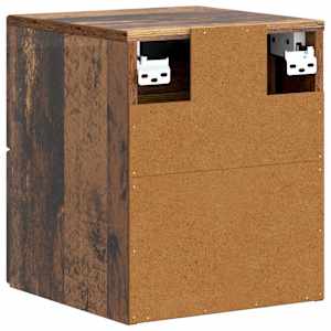Nástěnný noční stolek 2 pcs Staré dřevo 33 x 34,5 x 40 cm - obrázek 9