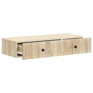 Nástěnný boční stůl Dub sonoma 87,5 x 34,5 x 17 cm - obrázek 4