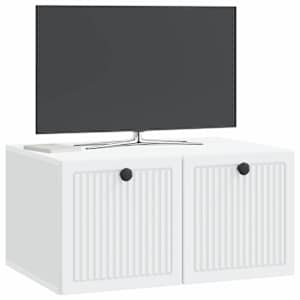 Nástěnná TV skříň Bílá 59,5 x 41 x 30 cm Kompozitní dřevo - obrázek 3