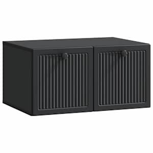 Nástěnná TV skříň Černá 59,5 x 41 x 30 cm Kompozitní dřevo - obrázek 2