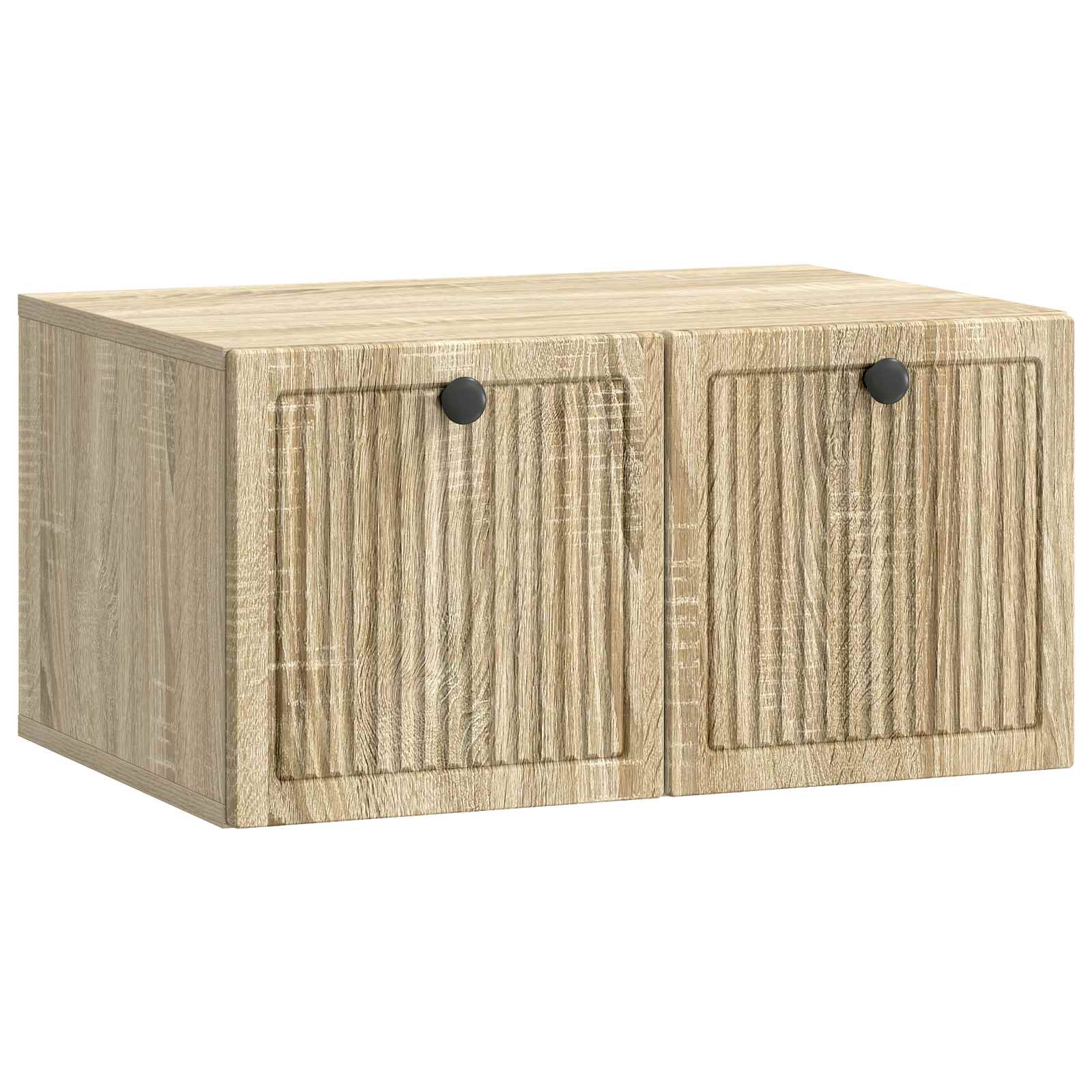 vidaXL Oglindă TV montată pe perete Stejar Sonoma 59,5 x 41 x 30 cm