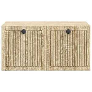 Nástěnná TV skříň Dub sonoma 59,5 x 41 x 30 cm Kompozitní dřevo - obrázek 6