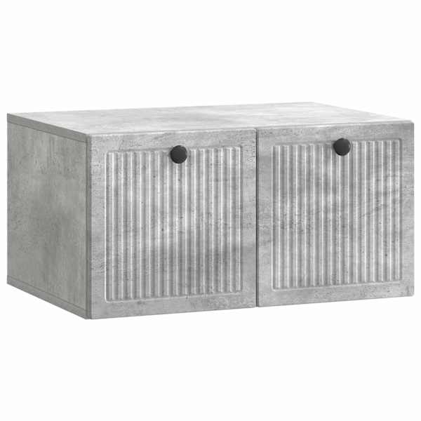 vidaXL Rippuv TV kapp Betoonhall 59,5 x 41 x 30 cm Tehispuit